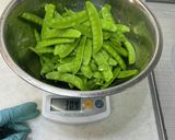白だしで簡単、サヤエンドウの煮物　大量作り方3写真