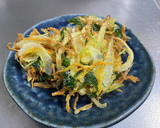 甘くて美味しい・新玉ねぎのかき揚げ作り方7写真