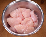 鶏むね肉と茄子の☆涼風みぞれ揚げびたし作り方1写真