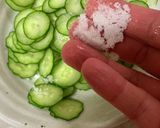 タコ、きゅうり、ワカメの酢の物作り方1写真