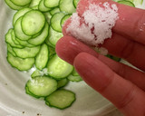 タコ、きゅうり、ワカメの酢の物作り方1写真
