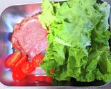 たっぷりサラダのローストビーフご飯作り方1写真