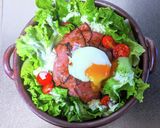 たっぷりサラダのローストビーフご飯作り方4写真