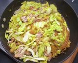 春雨と豚コマ、キャベツの炒めもの作り方7写真
