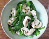 鶏皮とニラのポン酢和え作り方4写真