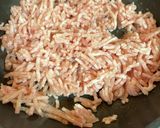 鶏のひき肉で作るなんちゃって親子丼作り方1写真