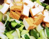 めんつゆで簡単！青梗菜と厚揚げの卵炒め作り方8写真