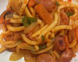 うどんでオムナポリタン作り方5写真