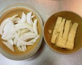 豚こまと油揚げの甘辛煮物作り方1写真