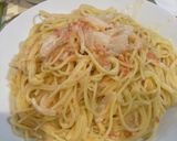 シャケフレークと新玉ねぎのクリームパスタ作り方6写真