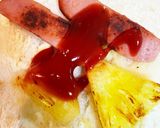 今朝の4w1hサンド「パインソーセージ」作り方2写真