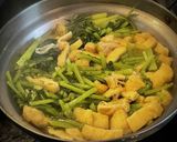 カブ(大根)の葉と油揚げの煮物作り方6写真