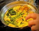 カブ(大根)の葉と油揚げの煮物作り方7写真