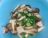 簡単俺の飯冷凍オクラときのこの海苔煮浸し作り方1写真