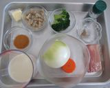 【貧血予防】あさりの簡単豆乳スープ作り方1写真