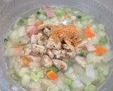 【貧血予防】あさりの簡単豆乳スープ作り方4写真