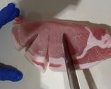 豪快★豚ロース肉の厚切りポークステーキ作り方1写真