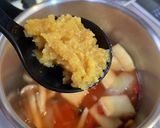 トマト缶消費に！トマト味噌汁作り方2写真