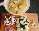 ズッキーニ、キャベツ、しめじのチーズ焼き作り方1写真