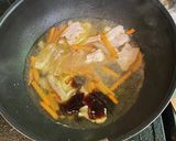 豚バラ肉とレタスのあんかけうどん作り方5写真