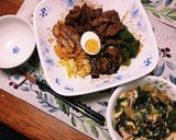 野菜やキノコ盛り沢山❕秋の焼肉定食☺作り方13写真