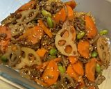 常備菜♡挽き肉のれんこんきんぴら作り方5写真