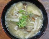 きのこミックスと油あげの味噌汁作り方3写真