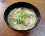 きのこミックスと油あげの味噌汁作り方4写真