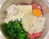 完了期〜幼児食★ほうれん草のハンバーグ作り方2写真