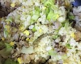 【幼児食】ふんわり卵のレタスチャーハン作り方5写真