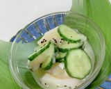 熟れすぎキーウイで帆立のサラダ♪作り方3写真