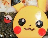簡単★ピカチュウ中学弁当の日のキャラ弁★作り方1写真