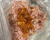 豚キムチハンバーグ(豆腐入り)作り方3写真