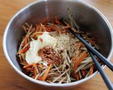 ごぼうとにんじんの味噌マヨサラダ。作り方3写真