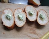 行者ニンニクマヨ焼きバゲット作り方1写真