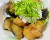 茄子と鶏胸肉のみぞれ煮作り方6写真
