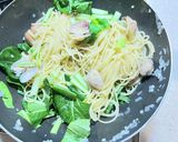小松菜のボンゴレビアンコ作り方5写真