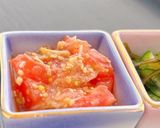トマトと茗荷のゴマ味噌和え♪作り方4写真