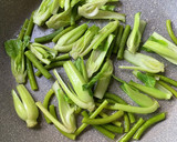 レバーと青梗菜のオイスター炒め　作り方5写真