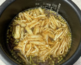 わらびと実山椒の炊き込みごはん作り方3写真
