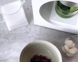 簡単！もちもち白玉入り抹茶ラテぜんざい作り方3写真