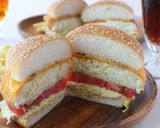 シーフードグラタンコロッケバーガー作り方11写真