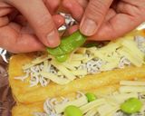 枝豆としらすのいなりピザ作り方2写真