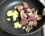 鰹のたたきを焼いた・どんぶり作り方4写真