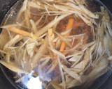 簡単にんじんと牛蒡のきんぴらスープ作り方3写真