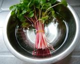 サーモンたたきとそばの芽のサラダぽん酢餡作り方2写真