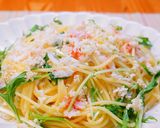 毛ガニと山わさびのパスタ作り方5写真