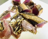 キャンプ飯・アツアツ美味しい鰹のたたき作り方2写真