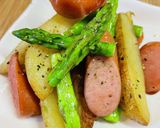 アスパラのジャーマンポテト作り方5写真