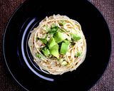 アボカド&豆腐味噌ビーガンクリームパスタ作り方3写真
